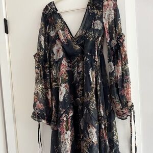 ASOS DESIGN PLEATED MIDI DRESS